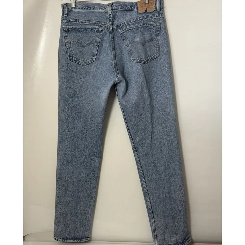 Vintage Levi's 501 Jeans Men's Blue Orginal Fit Denim Button Fly 2004 Size 38x34